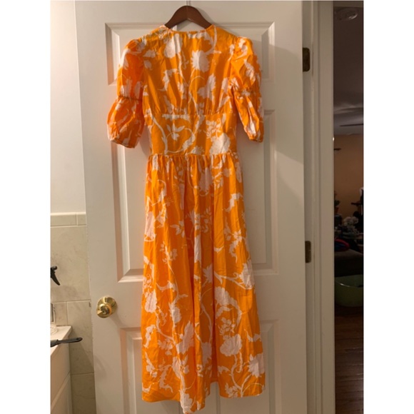 SHEIN Gathered Sleeve Button Front Floral Dress - Picture 6 of 11